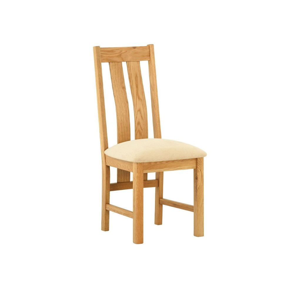 Oak dining chairs with padded seats hot sale